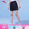 安踏短裤运动裤女夏季防走光裤子跑步健身女裤速干五分裤