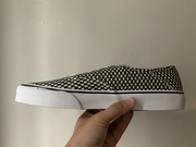 首尔的米家vans男鞋authentic小黑白，格帆布系带休闲滑板运动鞋