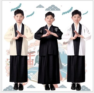 儿童和服男女日本武士服拍照写真，古装演出舞台装万圣节传统服装