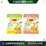 韩国直邮lipton立顿茶维c冲饮蜜桃柠檬茶，160袋果汁浓缩液饮料果珍