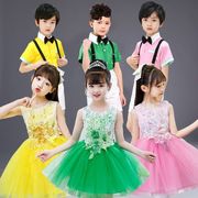 六一儿童公主裙演出服，女童连衣裙子幼儿园，小学生合唱表演服蓬蓬裙