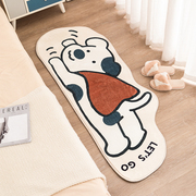 可爱长条地毯卧室床边毯儿童房间卡通飘窗小地毯定制少女地垫