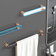 毛巾架免打孔卫生间浴室吸盘，挂架浴巾架子，北欧简约创意单杆置物杆