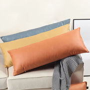长方形科技布抱枕套客厅沙发床头靠枕腰垫北欧皮质防水大靠垫腰枕