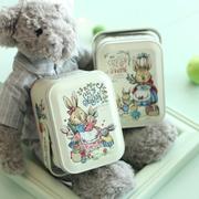 饼干包装盒大白兔奶糖盒盒子儿童，小礼盒烘焙包装宝宝满月小铁盒空