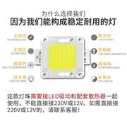 速发LED集成灯珠台湾晶元芯片 LED投光灯灯芯配件20瓦30W50W光源