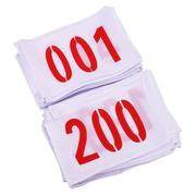 昊鹰运动会比赛号码布运动员号码布牌彩色号码簿100张001-100