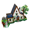 高零砖件女巫也魔法女巫之家房屋建筑模型拼装积木玩具