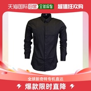 香港直邮versacejeans男士黑色，棉质衬衫bu20185-bt10356-b7008