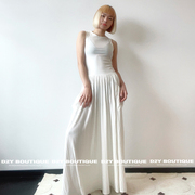 ttxcc白色连衣裙长裙，女2023春夏，d2yboutique