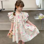 女童夏装连衣裙2024韩版洋气儿童裙子夏季童装小女孩公主裙