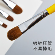 黄杆水粉笔套装单支水彩油画笔颜料，笔丙烯美术，用圆锋狼毫绘画排笔