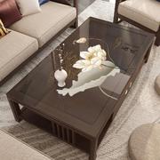 新中式桌垫防水防油防烫餐桌垫家用长方形透明软，玻璃茶几桌布