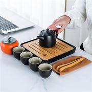 便携式旅行茶具套装茶壶陶瓷茶杯茶盘茶台便携简约功夫茶具
