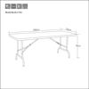 c183源头折叠桌椅户外便携塑料桌易长方形，桌椅摆摊长条桌家