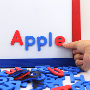 英文磁力贴教具大小写26个英文字母磁贴英语冰箱贴拼音单词玩具