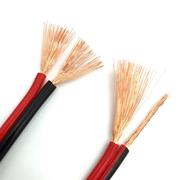 纯铜红黑线2芯电线软线，led双并线双色喇叭线，汽车音响线平行电源线