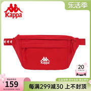 kappa卡帕24年复古红胸包男女，大容量运动单肩包多功能，休闲斜挎包