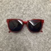 英国采购新上Retro Super Future红色透明细方框中性太阳眼镜墨镜