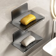 肥皂盒香皂置物架家用吸盘，壁挂式免打孔浴室，创意沥水收纳架不积水