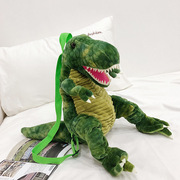 3D霸王龙三角儿童恐龙玩具毛绒玩偶双肩背包 儿童幼儿园宝宝背包