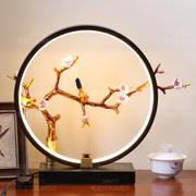 新中式中国风台灯卧室床头灯个性创意现代简约温馨梅花树灯具灯饰