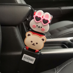 可爱熊兔汽车安全带揷片