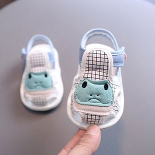 婴儿凉鞋夏学步鞋男女宝布鞋春秋0-1岁软底凉鞋6-12个月婴儿步前