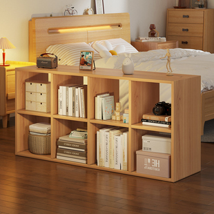 书架简易落地柜子置物柜八格柜卧室储物家用床边收纳柜置物架书柜
