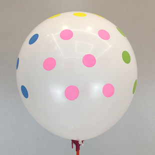 白色波点圆点气球彩色儿童，玩具幼儿园学校小生日派对，装饰布置