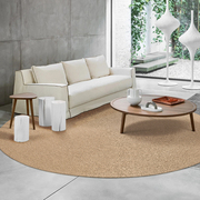 黄麻手工编织地毯北欧现代轻奢高级感侘寂风客厅茶室沙发卧室地垫