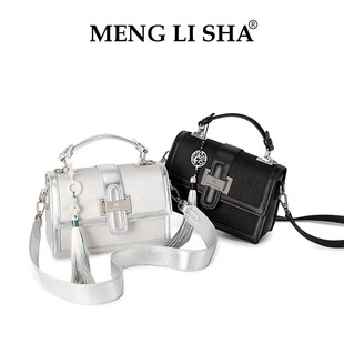 menglisha梦丽莎2024新中式国风刺绣手提包，女跨境单肩斜挎包