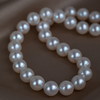 s925珍珠项链妈妈款正圆淡水真珍珠，颈链节日礼物，送婆婆银叁陆珠宝(陆珠宝)
