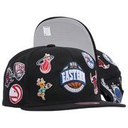 海外 Mitchell & Ness 男子帽子NBA All Over Snapback East