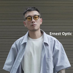 ErnestOptic&emless合作款近视眼镜中金架手工板材中性方框复古