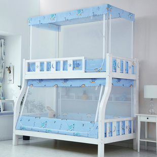 子母床蚊帐1.35上下铺1.5米双层床高低儿童床1.2m梯形家用0.9学生
