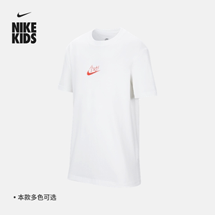 nike耐克男女童大童宽松t恤夏季满分，tee纯棉针织棉hj3962