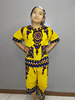 非洲鼓演出服儿童短袖，七分裤舞台表演服东南亚餐厅广场舞套装