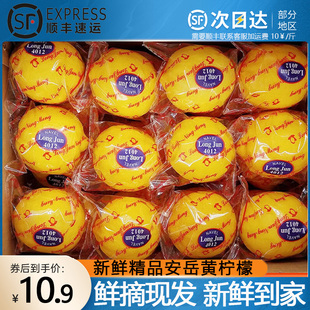 安岳新鲜黄(新鲜黄)柠檬9斤一二级薄皮商用四川青柠檬薄皮奶茶店专用水果