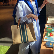 女包2023韩版手提公文包职业，通勤简约时尚，单肩斜挎帆布大包包