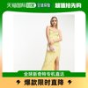 香港直邮潮奢tall女士设计长筒背心珠，片精饰缝线柠檬黄中长连衣