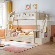 林氏家居儿童高低床子母床拖床实木上下床上下铺双层床互不打扰床