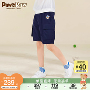 PawinPaw卡通小熊童装2024年夏季男童儿童裤子休闲舒适短裤