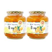 全南蜂蜜柚子茶1kg*2瓶韩国进口柚子酱泡水喝的冲饮水果茶