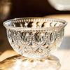 水晶小碗透明玻璃碗，耐高温家用饭碗吃饭的高颜值甜品水果2023