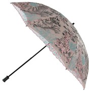 太阳伞女防晒防紫外线遮r阳双层便携晴雨，两用蕾丝折叠彩胶刺绣雨