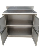 不锈钢餐柜整体简易橱柜厨房柜碗柜灶台柜炉柜餐边柜柜保洁柜