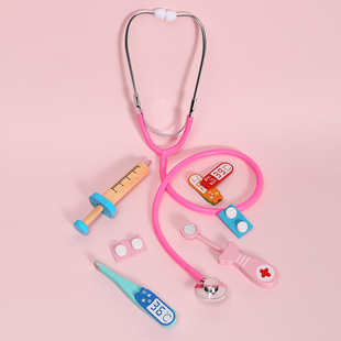 仿真过家家体验医生玩具，儿童听诊器听筒套装，扮演护士打针工具部件