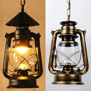 复古吊灯马灯创意老式煤油灯，装饰灯吸顶灯，怀旧主题220v电源灯具