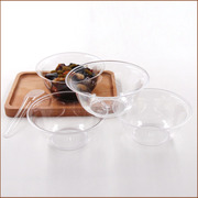250ml350ml一次性航空碗塑料碗饭碗沙拉碗甜品碗水晶透明碗小碗